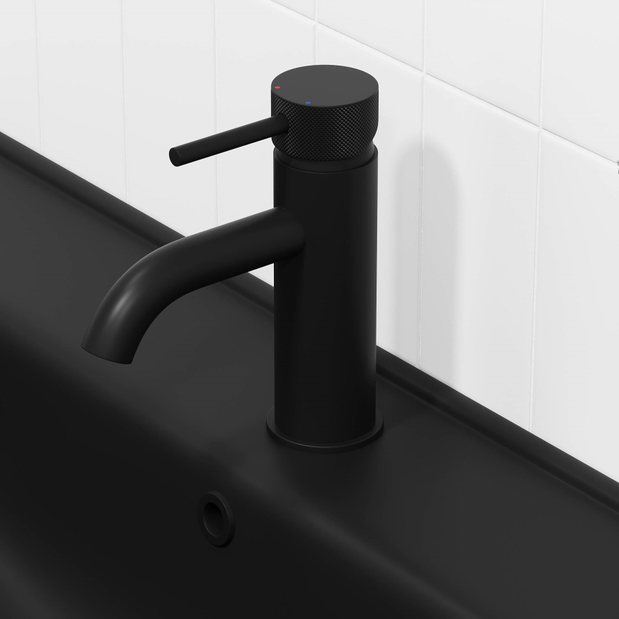 BATH DELUXE 28-005-03-02-00 - Slavina za lavabo ANHOLT 15,6 cm matirana crno