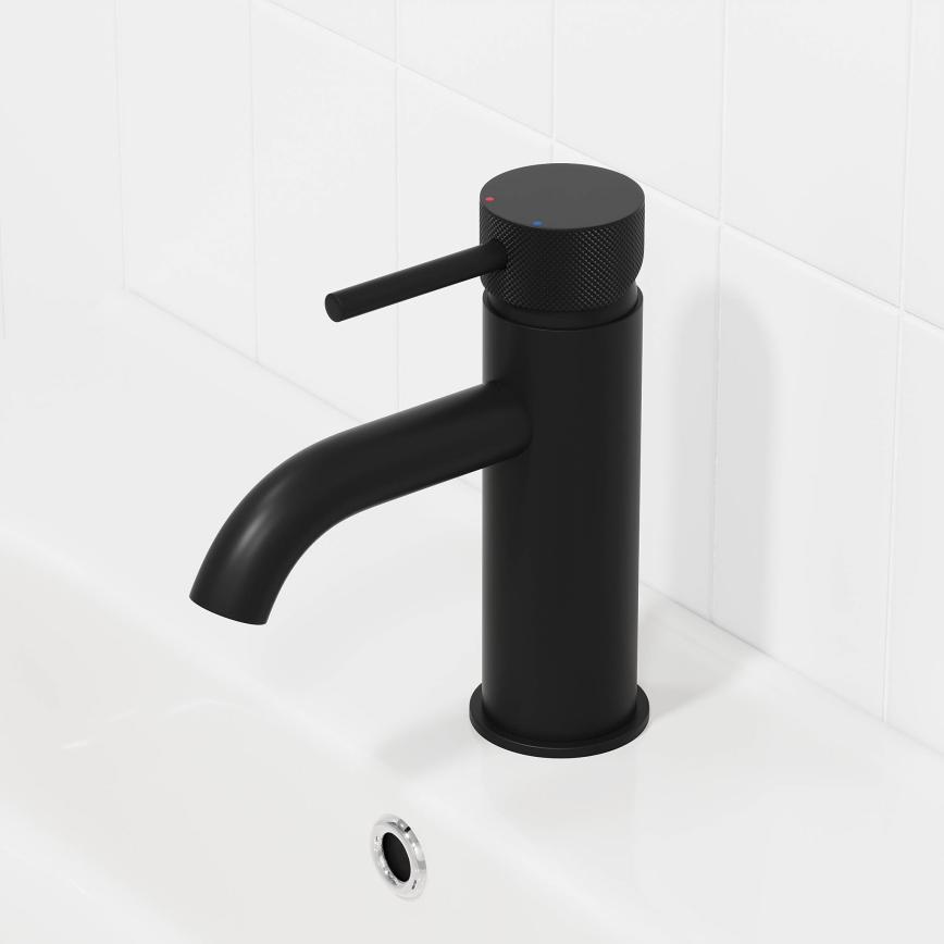 BATH DELUXE 28-005-03-02-00 - Slavina za lavabo ANHOLT 15,6 cm matirana crno