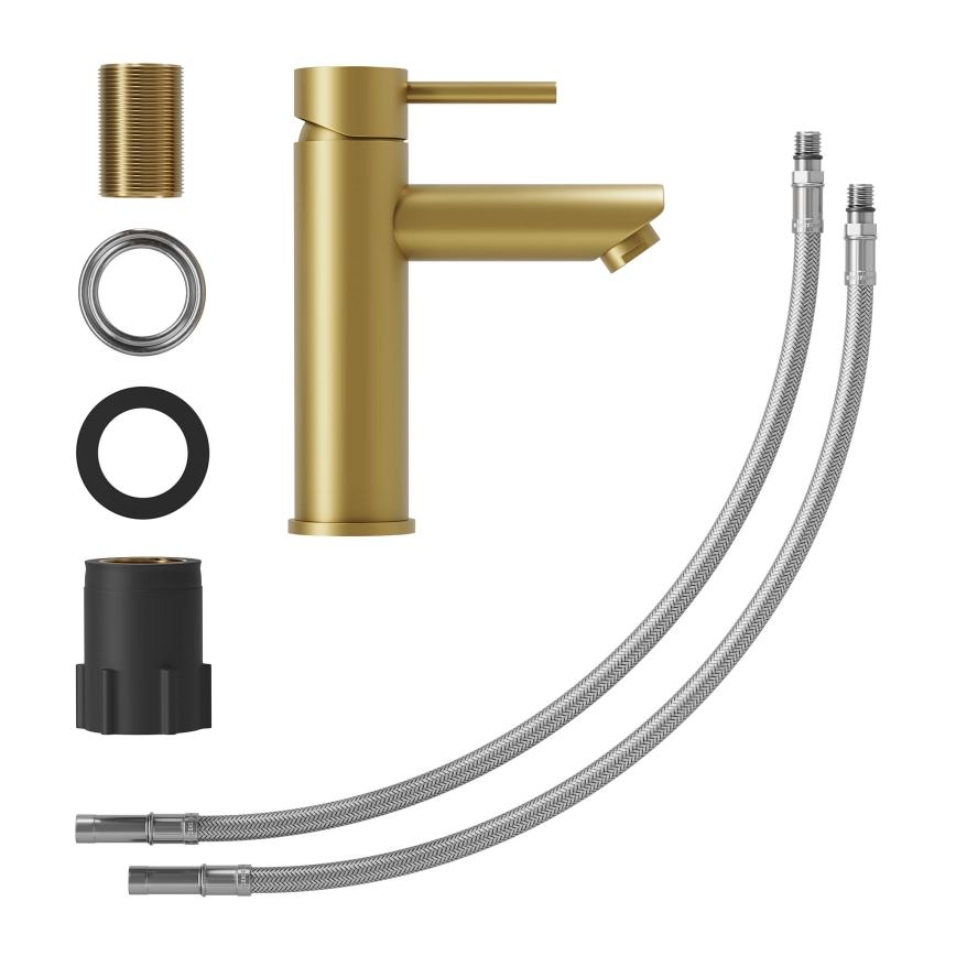 BATH DELUXE 28-017-03-70-02 - Slavina za umivaonik RINGSTED 17,8 cm, brušeni mesing