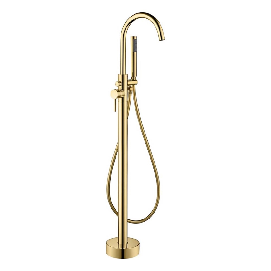 BATH DELUXE 28-114-01-64-00 - Samostojeći Set za kadu sa mešalicom DRAGOR 116 cm sjajna mesing