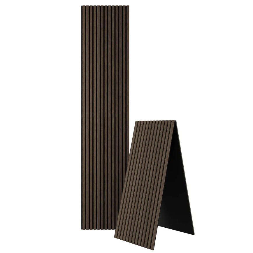 BATH DELUXE 54-240-11-84-12 - Set 4x Akustični zidni panel VASALUND 240x52 cm orah