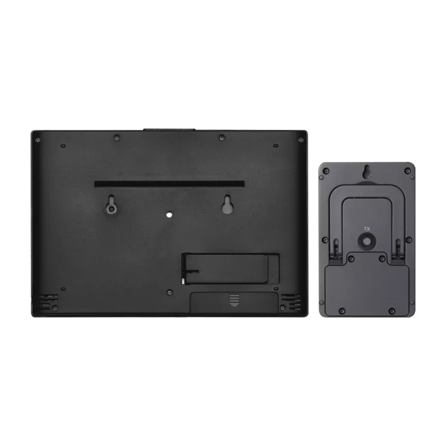 Bežična meteorološka stanica sa budilnikom 3xAAA/5V + 2xAAA crna