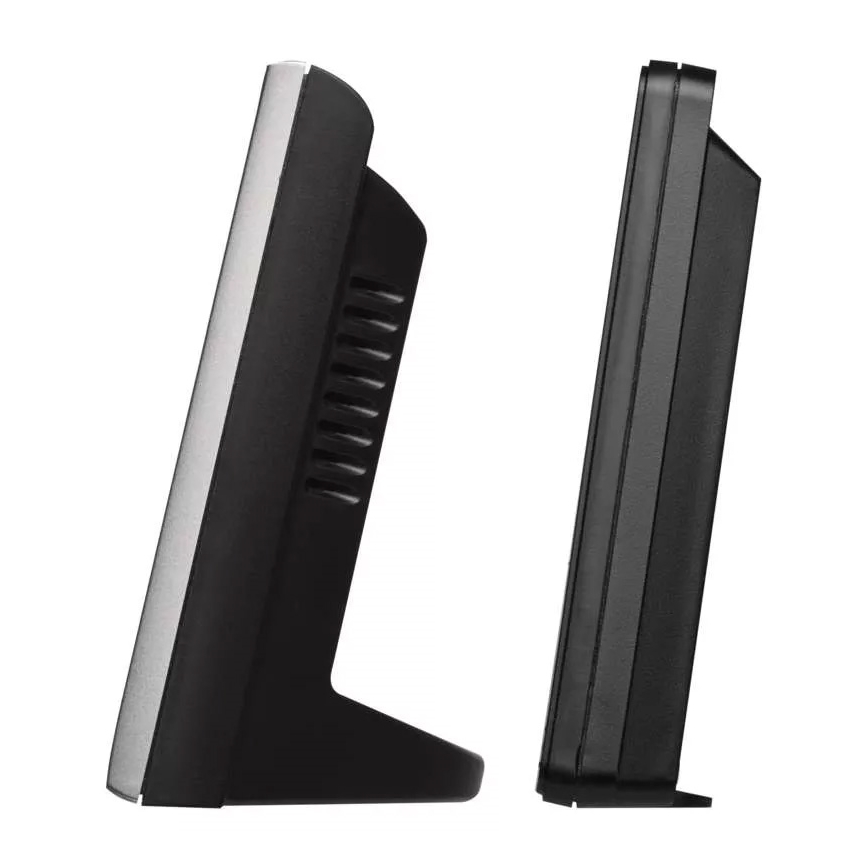 Bežična meteorološka stanica sa budilnikom, 3xAAA + 2xAAA, crna