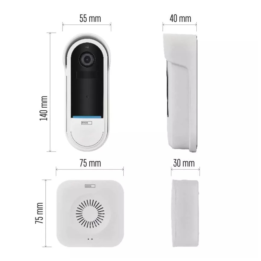 Bežični portafon sa senzorom pokreta GoSmart 5V 3xAA IP65 Wi-Fi Tuya