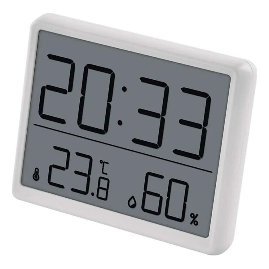 Bežični termometar sa higrometrom 1xCR2032 beo