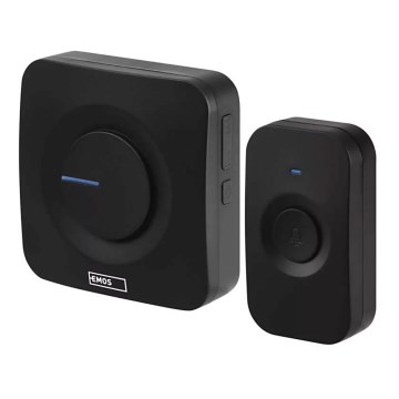 Bežični zvonac na baterije 3xAAA, IP56, crne boje