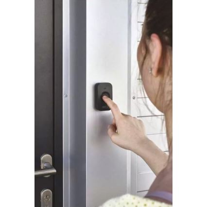 Bežični zvonac na baterije 3xAAA, IP56, crne boje