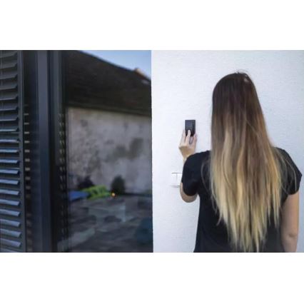 Bežično zvono za utičnicu 230 V, IP44, crne boje