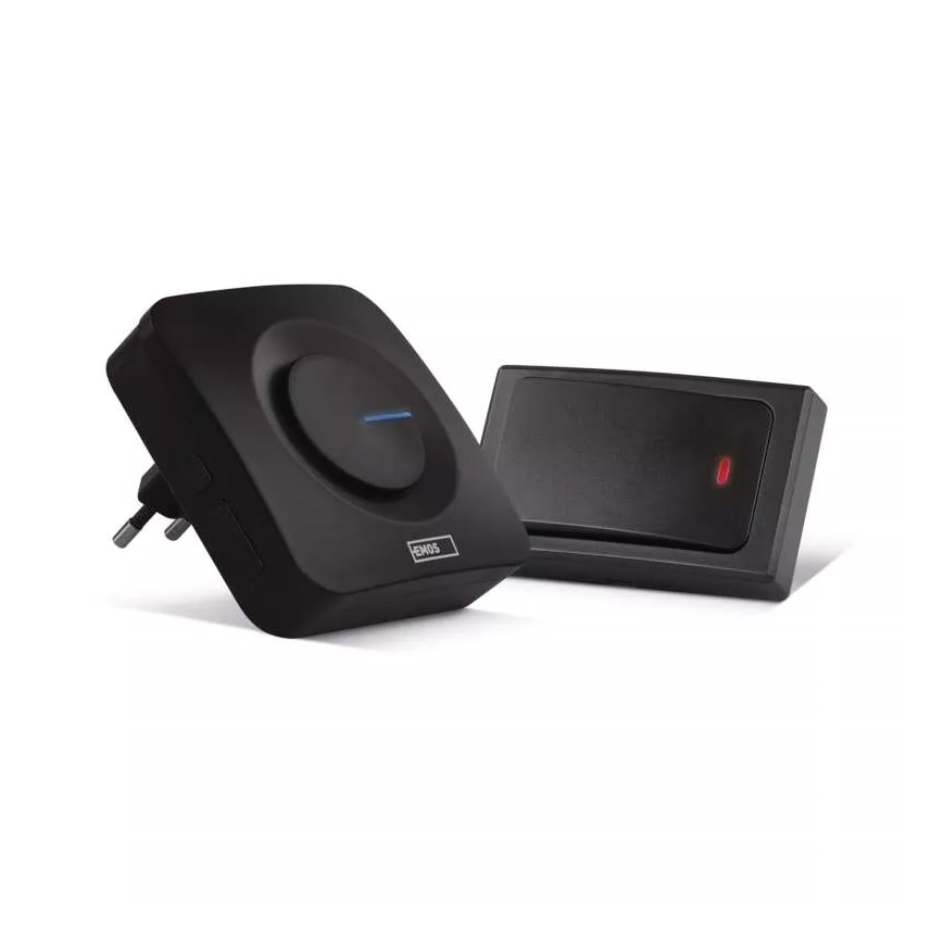 Bežično zvono za utičnicu 230 V, IP44, crne boje