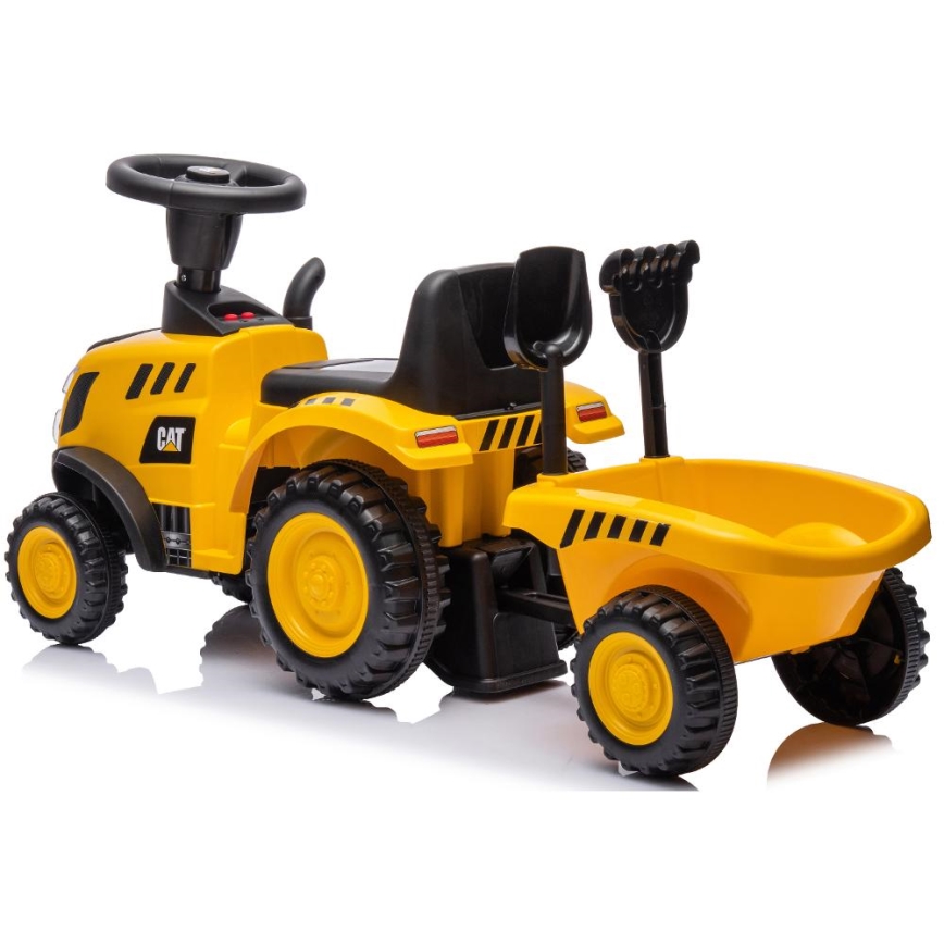 Bicikl guralica traktor CAT žuta/crno