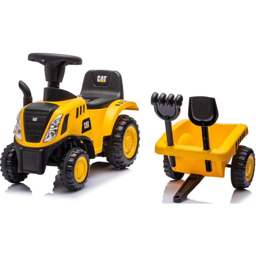 Bicikl guralica traktor CAT žuta/crno