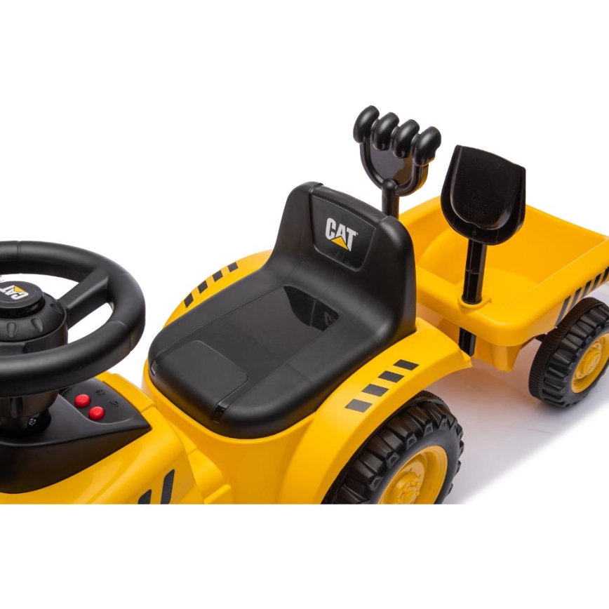 Bicikl guralica traktor CAT žuta/crno