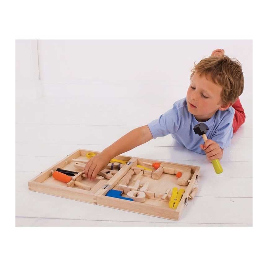 Bigjigs Toys - Drvena kutija sa alatom