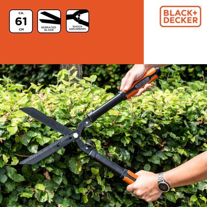 BLACK+DECKER - Makaze za živu ogradu 610 mm