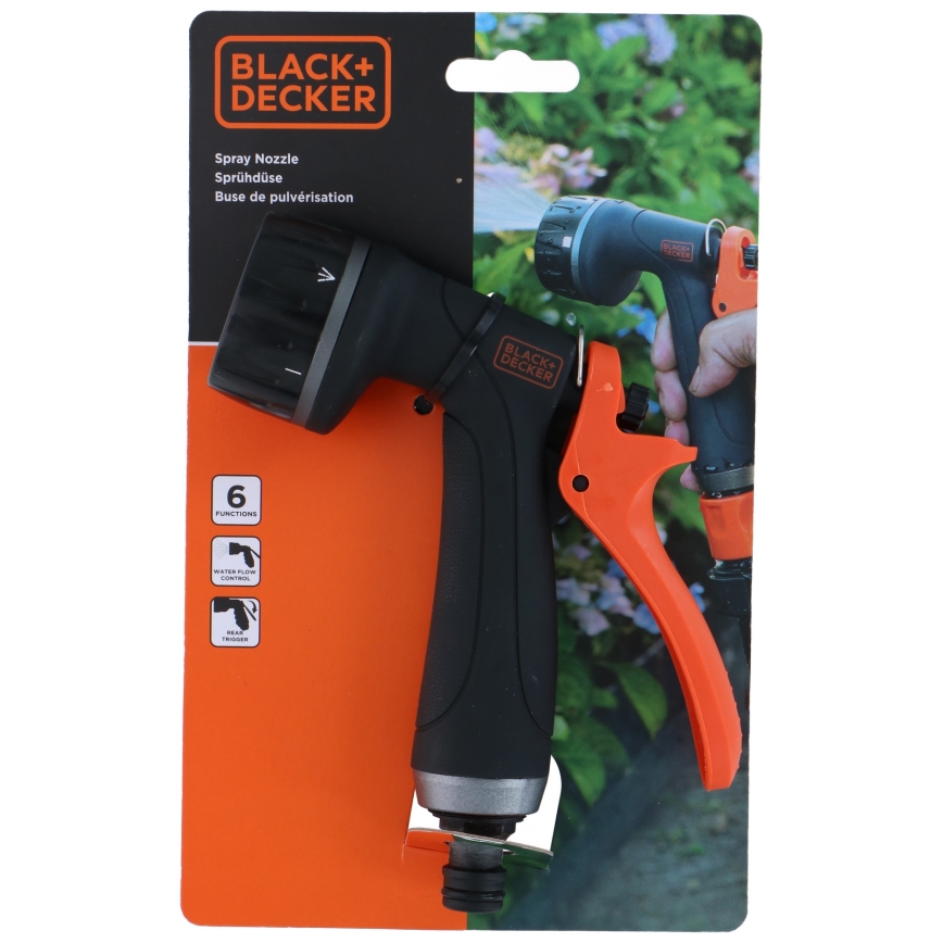 BLACK+DECKER - Pištolj za zalivanje 6 funkcije
