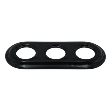 Bohemia-Design - Porcelanski retro trostruki okvir, crne boje