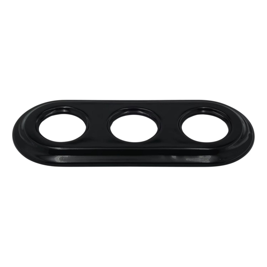 Bohemia-Design - Porcelanski retro trostruki okvir, crne boje