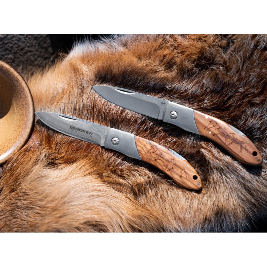 Böker - džepni nož od damaskog čelika Magnum Caveman, 19,4 cm
