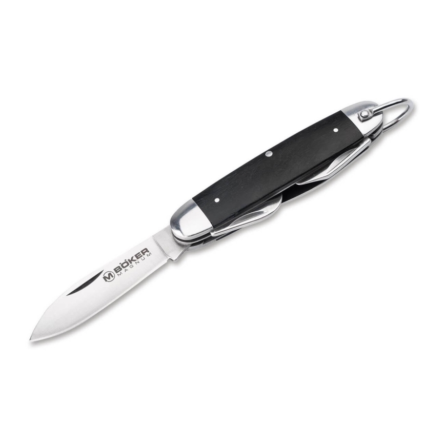 Böker - Višenajenski džepni nož Magnum Classic Pocket Steel 16 cm/4 funkcije ružino drvo