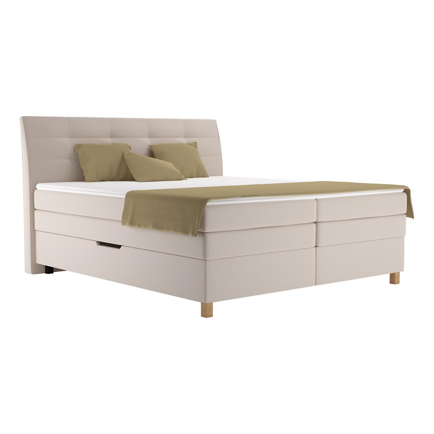 Boxspring krevet sa dušekom BEA 180x200 cm bež