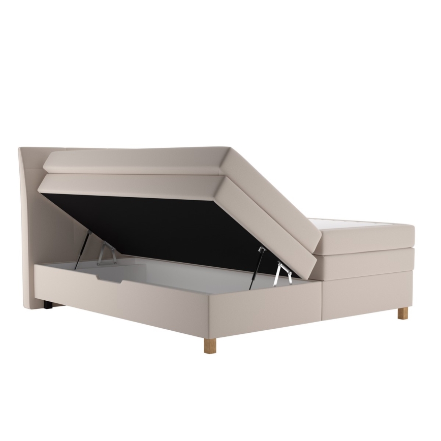 Boxspring krevet sa dušekom BEA 180x200 cm bež