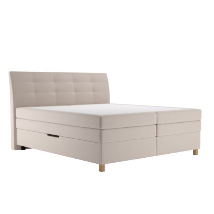 Boxspring krevet sa dušekom BEA 180x200 cm bež