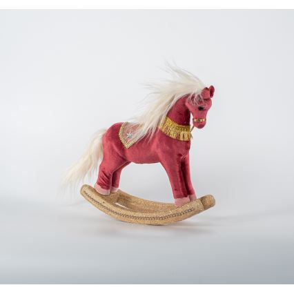 Božićna dekoracija — ljuljaći konjić, 31 cm