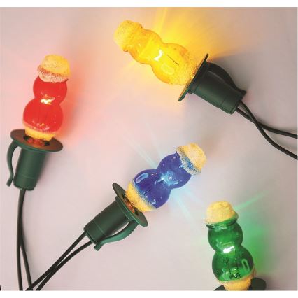 Božićni svetlosni lanac FIGURINE 12xE10/10,7m, Proizvedeno u Češkoj