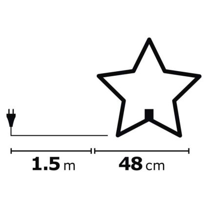 Božićni ukras 1xE14/230V sivo