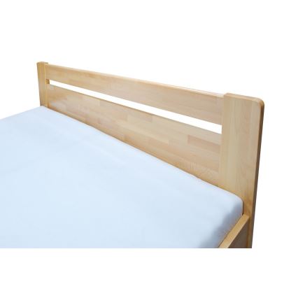 Bračni krevet AMARA 180x200 cm sa podnicom i prostorom za odlaganje, od masivnog bukovog drveta