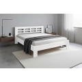 Bračni krevet od masivnog drveta ANGELA 180x200 cm beo