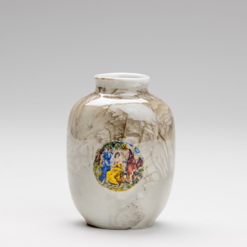 Braon porcelanska vaza Gracie 12,5x9 cm