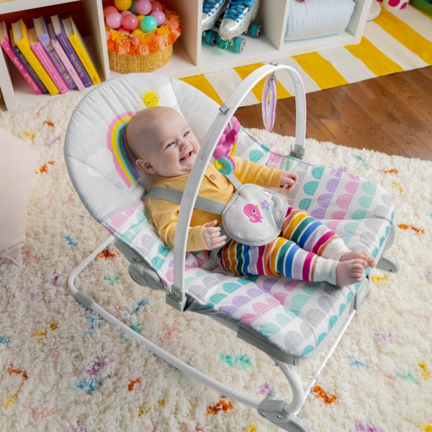 Bright Starts - Dečija vibrirajuća njihalica ROSY RAINBOW 1xLR14