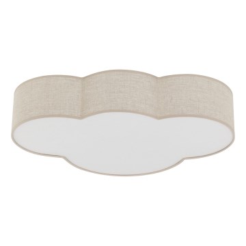 Brilagi - Dečije plafonsko svetlo NIMBUS LINEN 4xE27/15W/230V 46x63 cm bež