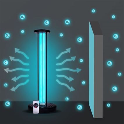 Brilagi - Dezinfekcijska germicidna lampa UVC/100W/230V + Daljinski upravljač