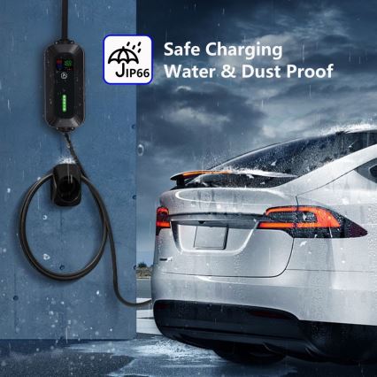 Brilagi - Putna EV stanica za punjenje električnih automobila FAST AC Type 2 16A/380V 11kW + utikač 230V, 3,7kW 5m + kućište
