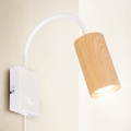 Brilagi - Fleksibilna zidna lampa SELE 1xGU10/30W/230V bela/braon