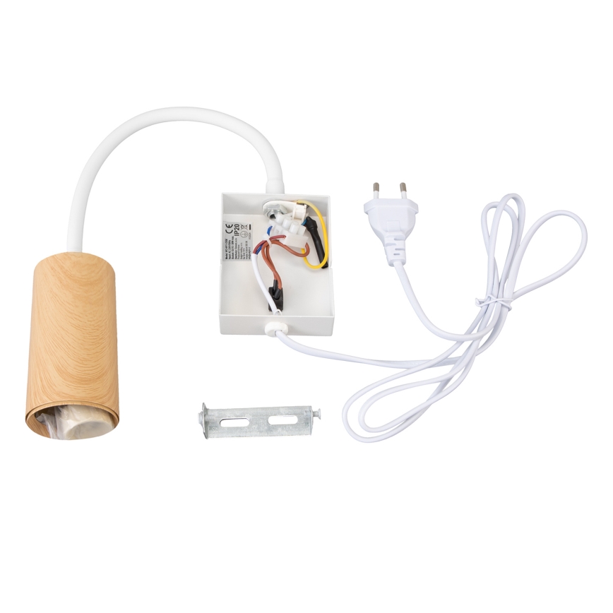 Brilagi - Fleksibilna zidna lampa SELE 1xGU10/30W/230V bela/braon