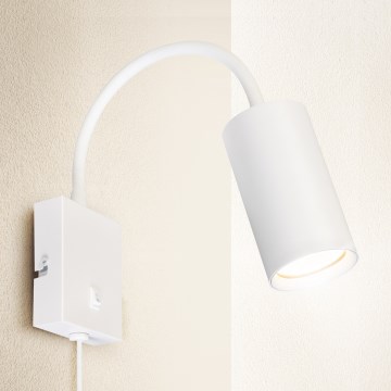 Brilagi - Fleksibilna zidna lampa SELE 1xGU10/30W/230V bela
