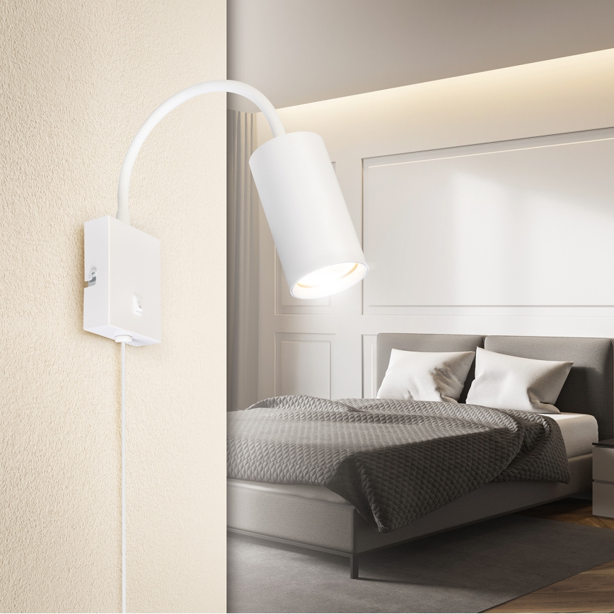 Brilagi - Fleksibilna zidna lampa SELE 1xGU10/30W/230V bela