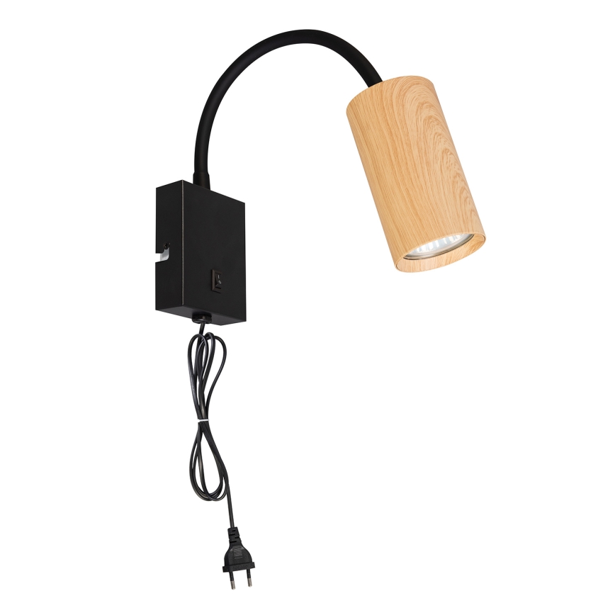 Brilagi - Fleksibilna zidna lampa SELE 1xGU10/30W/230V crno/braon