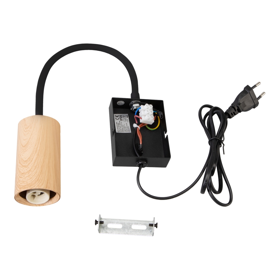 Brilagi - Fleksibilna zidna lampa SELE 1xGU10/30W/230V crno/braon