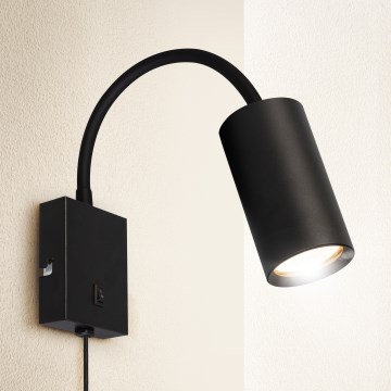 Brilagi - Fleksibilna zidna lampa SELE 1xGU10/30W/230V crno