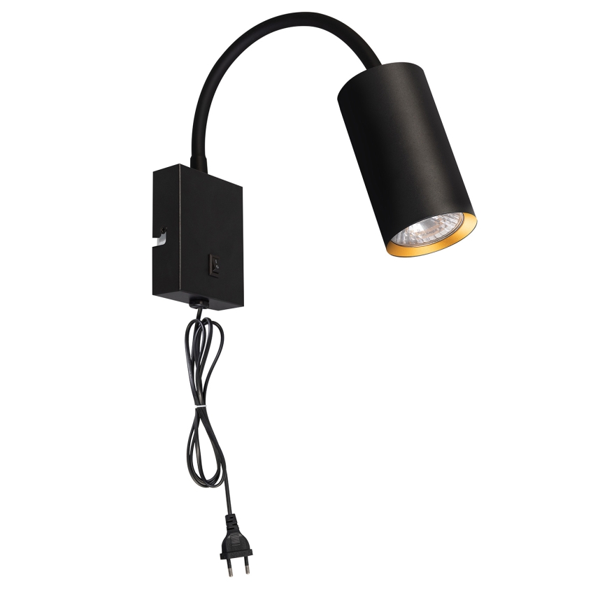 Brilagi - Fleksibilna zidna lampa SELE 1xGU10/30W/230V crno/zlatna