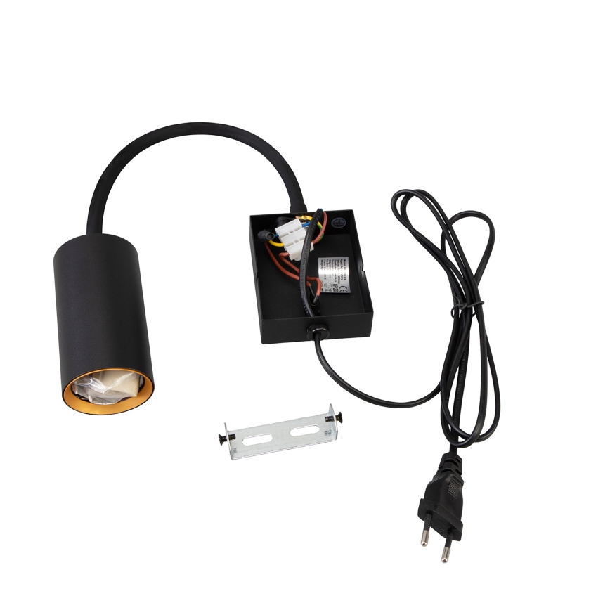 Brilagi - Fleksibilna zidna lampa SELE 1xGU10/30W/230V crno/zlatna