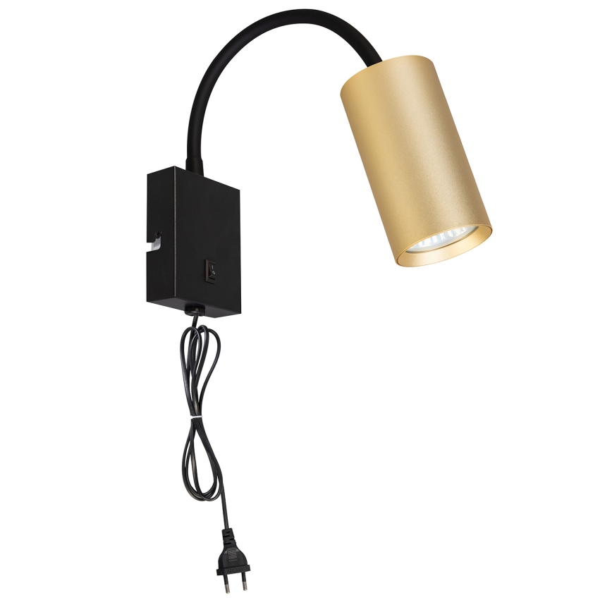 Brilagi - Fleksibilna zidna lampa SELE 1xGU10/30W/230V crno/zlatna