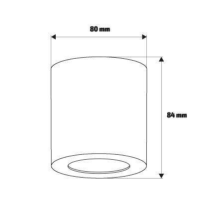 Brilagi - Kupatilsko spot svetlo MIA 1xGU10/30W/230V 84x80 mm bež IP44