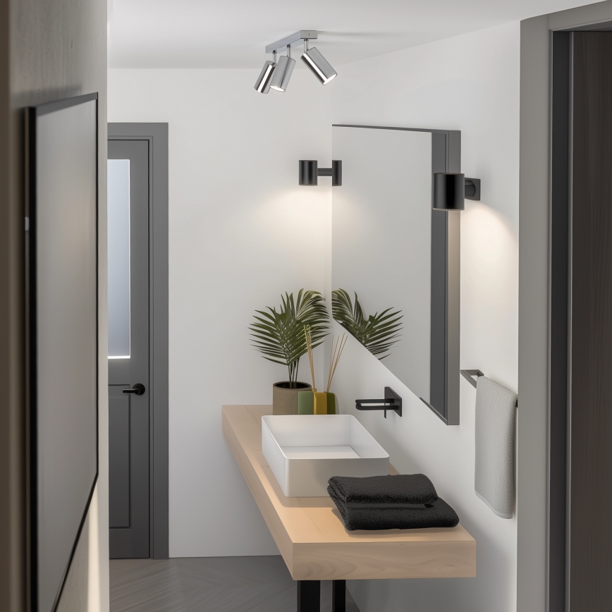 Brilagi - Kupatilsko spot svetlo SELE 3xGU10/30W/230V IP44 sjajni hrom