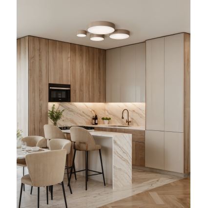 Brilagi - Kupatilsko plafonsko svetlo sa senzorom CLARE 2xE27/48W/230V, prečnik 30 cm, IP54, bež