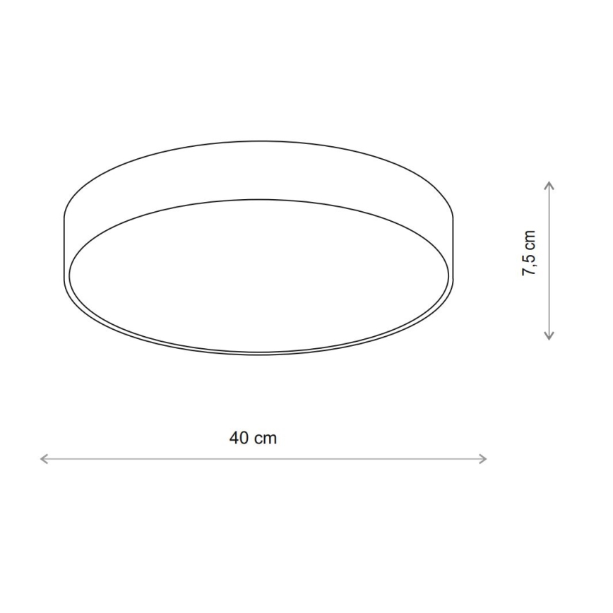 Brilagi - Kupatilsko plafonsko svetlo sa senzorom CLARE, 3xE27/72W/230V, prečnik 40 cm, IP54, bež
